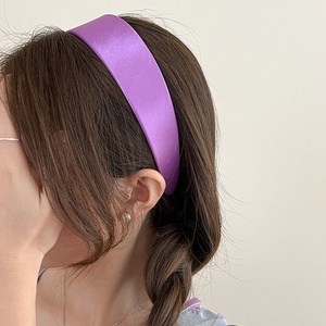 Fascia per capelli larga in raso fatta a mano, stile dolce e alla moda, colori macaron/gelato, larghezza 5 cm, accessorio versatile per capelli, ideale per regali/feste - Product Image 4