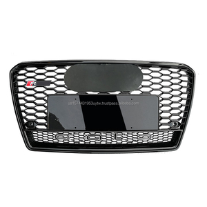 <strong>Custom</strong> Car Grille for 09-15 Audi A7 C7 S7 | Gloss Black with Lower Frame | US Warehouse Stock &amp; Fast 3-7 Day Dropshipping