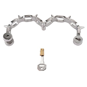 อุปกรณ์รัดข้อเท้าโลหะแบบมีโซ่พร้อมกุญแจสำหรับคู่รัก แนว BDSM สำหรับการเล่นแบบทาส  รุ่นยอดนิยมปี 2026 - Product Image 3