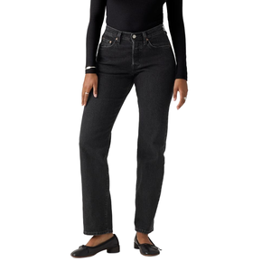 Jean <span class=keywords><strong>Levis</strong></span> pour femme coupe droite taille haute délavé foncé (Nouveau) Memories of You (Stretch) 28 Long Lavable - Product Image 1