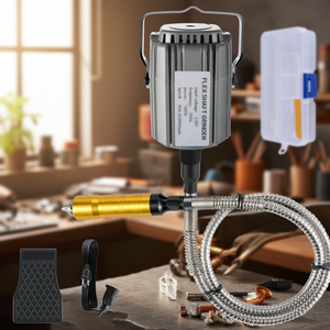 Amoladora de eje flexible de 780W con mandril de 1/4 de pulgada, herramienta rotativa de 500-23000 RPM para fabricación de joyas, bricolaje y trabajos en metal. - Product Image 2