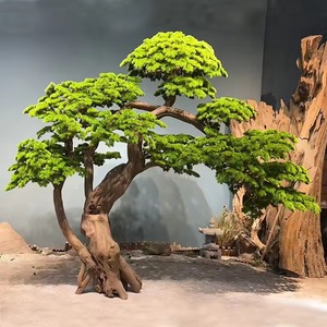 Grand arbre de pin artificiel en plastique d'usine, décoration, bonsaï, plantes de pin, grand arbre de pin d'extérieur de 7 pieds, arbre de bienvenue en vente - Product Image 5