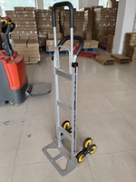 Chariot en aluminium pliable à 6 roues le plus vendu Chariot à plate-forme d'escalier d'escalade avec support de personnalisation OEM