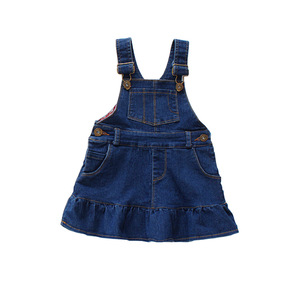 E2woo - Vestido Vaquero Corto Informal para Niñas, con Bolsillos, de un Proveedor Chino - Product Image 1