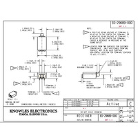 Récepteur à armature équilibrée Knowles ED-29689-000 pour moniteur intra-auriculaire (IEM) – Driver BA