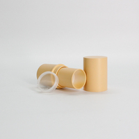 Tube de Rouge à Lèvres en Plastique Noir 8g Grande Capacité, Tube Rond pour Fond de Teint et Correcteur, Emballage Cosmétique
