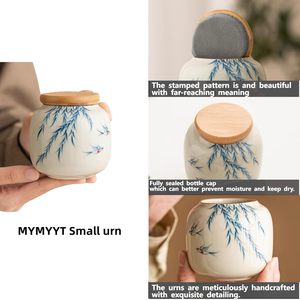Urna in Ceramica Personalizzabile per Ceneri, Urna Commemorativa a Forma di Crisantemo, Portaceneri per i Propri Cari - Product Image 4