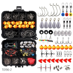 Ensemble d'accessoires de pêche de haute qualité 264 pièces avec boîte à pêche incluant hameçons, plombs, émerillons, agrafes et flotteurs - Product Image 2