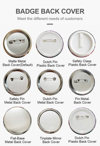 Badges Métal Usine OEM Cadeaux Promotionnels Logo Personnalisé Imprimé Badge Rond Vierge Épingle Bouton Badge en Fer Blanc Personnalisé - Product Image 3