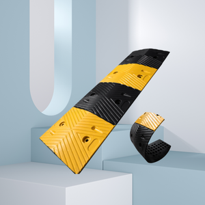 Seguridad <span class=keywords><strong>de</strong></span> tráfico Carretera <span class=keywords><strong>de</strong></span> hormigón Custom Heavy Duty Amarillo-negro Caucho Topes <span class=keywords><strong>de</strong></span> <span class=keywords><strong>velocidad</strong></span> - Product Image 2