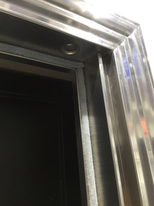 Puerta frontal de seguridad de acero inoxidable para exteriores de metal, puertas de entrada modernas, diseño gráfico oscilante, piezas de repuesto gratuitas - Product Image 4