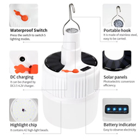 Rts solaire LED charge ampoule à économie d'énergie lumière LED à énergie solaire lampe de camping d'urgence cadre marché de nuit Mobile extérieur