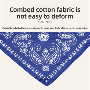 Köpekler ve Kediler için Özelleştirilebilir PU Üçgen Bandana Evcil Hayvan Boyunlukları Baskılı Desen - Product Image 6