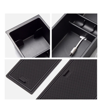 Boîte de rangement pour accoudoir de console centrale Ford Raptor F150 15-21, modification en matériau ABS, porte-gobelet