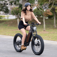 Vélo électrique tout-terrain à gros pneus 750W avec batterie lithium amovible 7 vitesses, en stock entrepôt US
