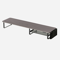 Support pour moniteur de jeu de bureau à double écran NOUVEAU Métal Bois Extension Vertical Support pour ordinateur portable Bureaux d'ordinateur
