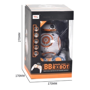 Robot RC 2.4G <span class=keywords><strong>télécommandé</strong></span> avec son, figurine d'action améliorée, robot intelligent BB8, modèle de jouet pour enfants - Product Image 5