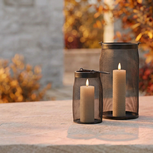 Latest <b>Moroccan</b> Mesh Design Black Metal Cylindrical Votive Candle Holder for Halloween <b>Decorations</b> - Product Image 1
