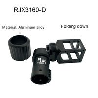 Connecteur de bras pliable pour drone UAV RJX 30 mm, joint de tube multicoptère, pièces de rechange en aluminium CNC pour cadre de drone UAV