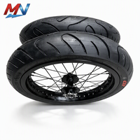 Kit de roues Supermoto 17 pouces, jantes 7116, moyeux CNC 6061 pour SurRon Light Bee LBX, pièces de modification et de mise à niveau pour les déplacements urbains