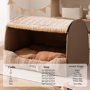 Winter-Hunde- und Katzenbett mit Schublade für Alle Jahreszeiten, Geeignet für Große Golden Retriever, mit Tiefschlaf-Funktion und Rutschfesten Eigenschaften - Product Image 1