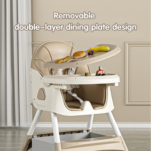 Seggiolone Multifunzionale Pieghevole per Bambini, Sedia da Pranzo Regolabile, Sedia a Dondolo per Neonati, Seggiolone per Bambini - Product Image 4