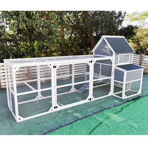 Grand poulailler en bois pour extérieur Poulailler Vente en gros Grand poulailler pour poulaillers avec nichoir Zone de course - Product Image 2