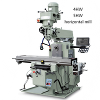 Fraiseuse verticale à tourelle 4H/5H/4HW/5HW, vitesse de broche 16 vitesses, équipement de fraisage pour le travail des métaux