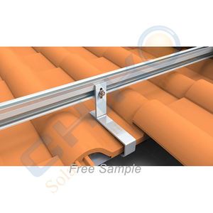 Système de fixation solaire en acier inoxydable certifié CE pour tuiles de toit, compatible avec les panneaux solaires photovoltaïques en silicium polycristallin pour la maison - Product Image 3