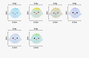 Nuovi Charm in Resina 3D a Tema Corallo e Oceano, Amici del <span class=keywords><strong>Mare</strong></span>, Pesce Puffer Fugu Luminoso, per Custodie, Vendita all'Ingrosso - Product Image 2