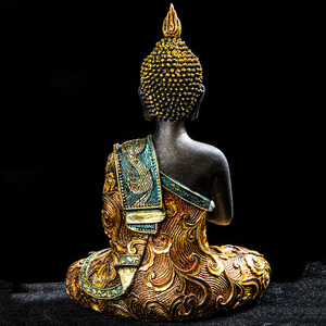 Tượng Phật Thái Lan thủ công bán buôn, tượng Phật bằng nhựa resin chính hãng, phù hợp thiền định, trang trí nhà cửa, quà tặng tâm linh, đồ thờ cúng - Product Image 2