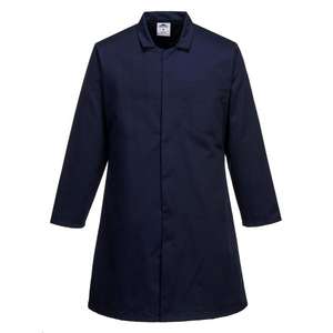 PORTWEST - 2202NARS Manteau alimentaire bleu marine pour homme avec une poche-EAN 5036108122653 CHEFS AND FOOD INDUSTRY WORKWEAR - Product Image 1
