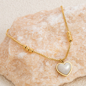 Stainless Steel <b>Anklet</b> 18K <b>Gold</b> Plated Heart Tree Turquoise Charm Vintage Women's Foot Ornament - Product Image 3