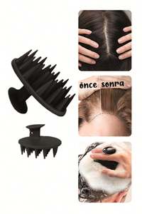 Cepillo de masaje para el cuero cabelludo Ata Home SMT-SYH con punta de plástico suave, ventosa, no desechable, impermeable, mango de plástico comercial para el cabello - Product Image 3