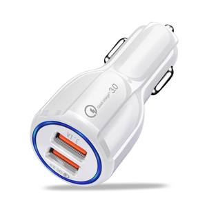 <span class=keywords><strong>Chargeur</strong></span> rapide de téléphone portable 3.1A <span class=keywords><strong>Chargeur</strong></span> de voiture Usb à 2 ports Charge rapide 3.0 <span class=keywords><strong>Chargeur</strong></span> de voiture double usb - Product Image 1