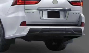 2016 + LX570 modificato <span class=keywords><strong>T</strong></span> <span class=keywords><strong>R</strong></span> D Style accessori per il lifting esterno, tra cui la griglia paraurti anteriore aggiornamento compatibile 2021 + modelli - Product Image 5