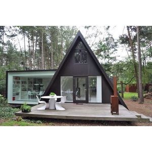 Casa Contenedor Vacacional Transpirable en Forma de A, Contemporánea, con 2 Pisos, Balcón, Atracción Turística, Fácil Instalación - Product Image 3