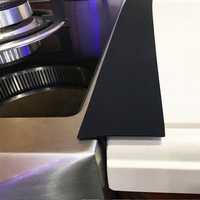 Bande d'étanchéité en silicone résistante à la chaleur et à l'huile pour cuisinière à gaz, bande de couverture pour interstice de cuisinière et comptoir de cuisine