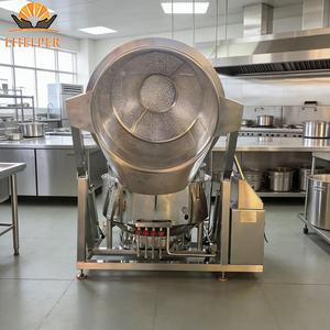 Olla <span class=keywords><strong>de</strong></span> blanqueo <span class=keywords><strong>de</strong></span> 200-600L con cesta <span class=keywords><strong>de</strong></span> elevación automática y tapa automática para carne, mariscos y verduras - Product Image 3