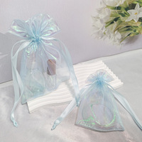 Sac en organza MU Mermaid Flash avec cordon de serrage, sac cadeau, accessoires pour mariage, emballage en filet, sacs en organza pour emballage cadeau