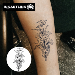 Tatouage semi-permanent INKARTLINK de haute qualité, imperméable, longue durée (15 jours), pour le bras et le corps, motif épée noire, jus de thorn. - Product Image 2
