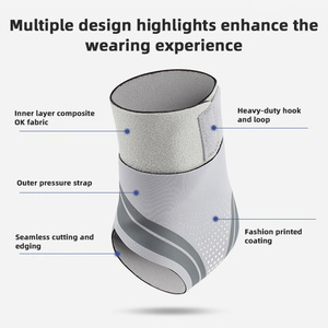 Attelle de cheville réglable, écologique et confortable, pour le sport, avec sangle confortable, taille unique - Product Image 2