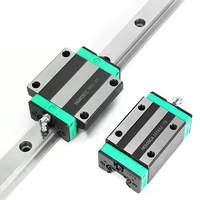 Nouveau HGH/HGW15 20 25 30 35 45CA Curseur de rail de guidage linéaire en acier inoxydable plaqué argent domestique pour bloc de roulement CNC
