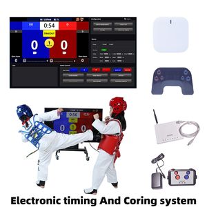 डब्ल्यूटी प्रमाणित वेचैम्प इलेक्ट्रॉनिक तायक्वोंडो स्कोरिंग सिस्टम पूरा सेट हेड चेस्ट फुट प्रोटेक्टर प्रतियोगिता के लिए - Product Image 6