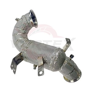 Tubería de Escape de Alto Flujo Vortex de 200 Celdas con Catalizador para Mercedes A45S AMG W177, con Protección Térmica, para Turbo de Alto Rendimiento y Carreras - Product Image 1