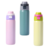 Gobelet isotherme à double paroi OEM 550 ml avec couvercle et paille, en acier 18/8 sans BPA, idéal pour le bureau