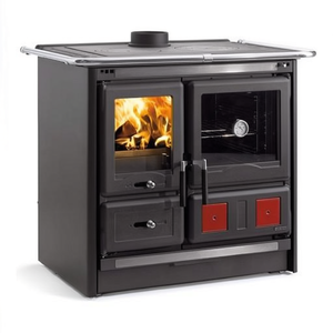 Rosa L 5.0 Wood <b>Stove</b> 9.5 Kw Steel Black Anthracite 97.5x67x86.1 Cm Natural Radiation Heating - Product Image 3