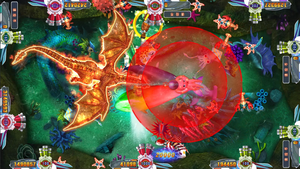 Seafood Paradise 5 Kyrin Gioco di Saluto di Capodanno per Adulti USA, Gioco di Tiro al Pesce, Gioco di Abilità a Moneta, Tavolo da Gioco con Pesci - Product Image 6