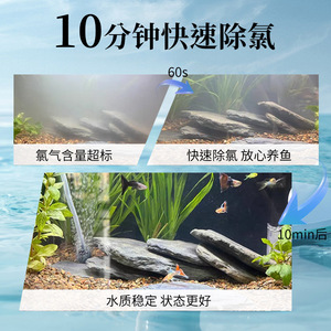 Thiosulfate de sodium pour poissons, 300 comprimés, purificateur d'eau pour poissons d'aquarium - Product Image 4