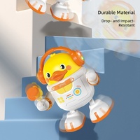 Jouet pour enfants : Canard musical, lumineux, dansant, à bascule - Canard spatial électrique dansant